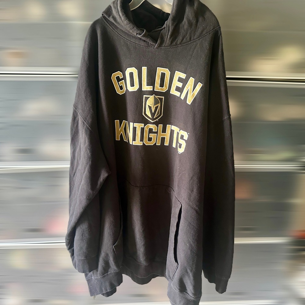 Fanatics Vegas Golden Knights Hoodie Black Gold Sweatshirt Mens 6XB Big Tall